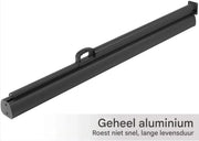 Zijluifel - Windscherm - Tuinschem - Zonnescherm - Intrekbaar - Voor Tuin, Buitenzwembad, Patio & Terras - Zwart - 3x1.6m