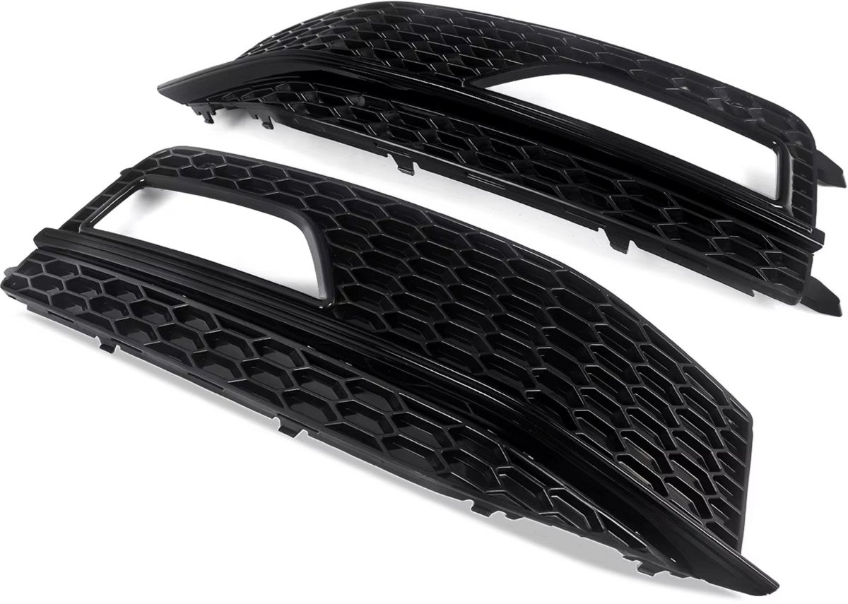 Voorbumper - Voor Audi A4 B8.5 S-Line/S4 2012-2015 - Auto accessoires - Mistlichtgrille - Zwart - ABS plastic