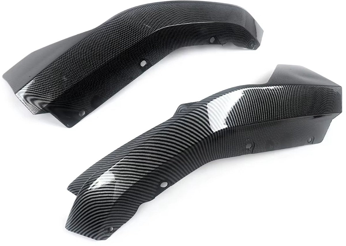 Voorbumper Splitter Lip Schorten - Voor BMW G80 M3/G82 Coupe (2021-2023) - MP Stijl - Koolstofvezel Look - Auto accessoires