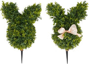 Kunstplant konijnvorm - Voor Binnen en Buiten / Decoratie - Konijnvormige Buchsbaum Kunstplant - Plastic / Groen - 50cm