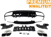 Achterbumper - Voor Mercedes C-Klasse C205/A205 Coupe/Convertible 2015-2018 - Auto accessoires - Splitter lip - C63 stijl