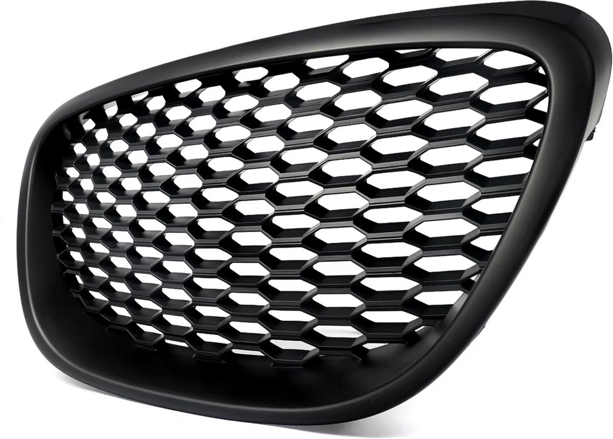 Voorbumper - Voor Seat Leon MK2 1P 2006-2009 - Auto accessoires - Mesh grille - Hittebestendig - Mat Zwart