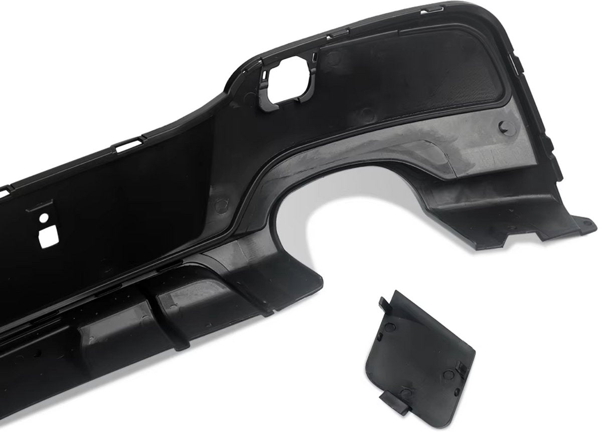 Achterdiffuser - Quad Uitlaat - Met Licht - Gloss Zwart - Voor BMW 1 Serie F20/F21 M Sport (2011-2015) - Auto Accessoires