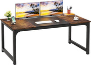 Modern Computerbureau - Vintage zwart - Voor Thuiswerkplek of Kantoor - Bureau - 180cm
