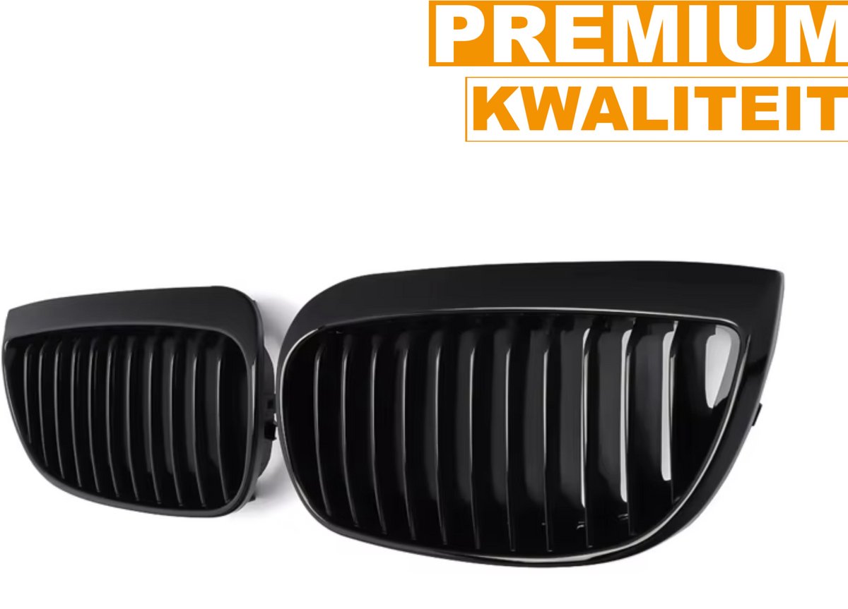 Voorbumper Grille - Gloss Black - Auto accessoires - Voor BMW E81/E87 1 Serie (2004-2007)