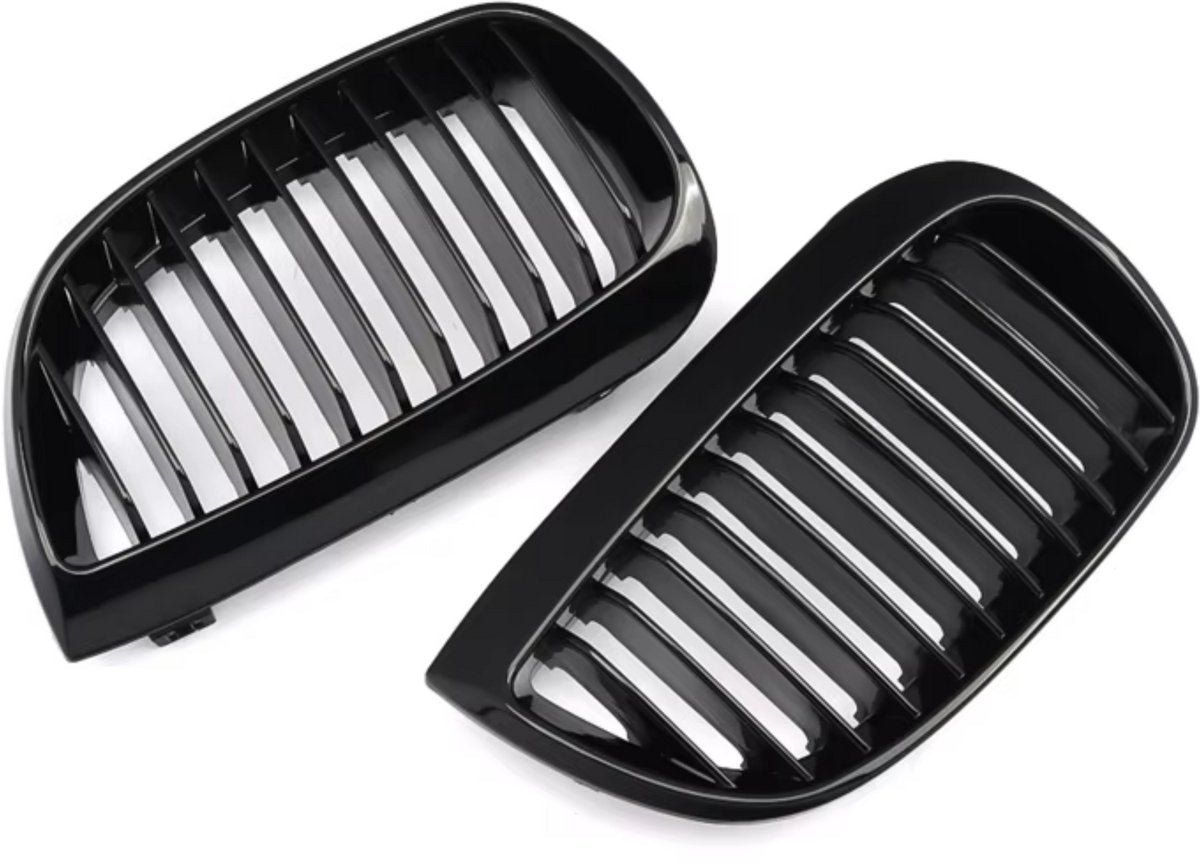 Voorbumper Grille - Gloss Black - Auto accessoires - Voor BMW E81/E87 1 Serie (2004-2007)