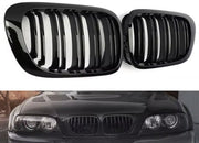 Voorbumper grill PRO - Voor BMW E46 98-01 - 2 Deurs Coupé Cabriolet Pre-Facelift - Auto Accessoires
