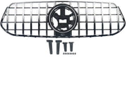 Voorbumper - Voor Mercedes GLE-Klasse W167/V167/C167 2020-2022 - Auto accessoires - GT stijl voorgrille - Chroom + Zwart