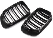 Voorbumper - Voor BMW E46 M3 2-Deur (1998-2004)- Dubbele Slat - Glanzend Zwart - Auto accessoires