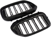 Voorbumper grille Deluxe - Voor BMW 5 Serie G30/G31 (2017-2018) - Gloss Black - Auto accessoires - Magisch Design