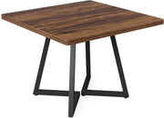 Eettafel Livanti - Voor 4 personen - Vierkant - Keukentafel 80cm - Voor eetkamer - Bruin