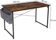 Bureau Bruno - Met opbergvak - Voor Computer, PC en Laptop - Volwassenen - Thuiskantoor - 120cm
