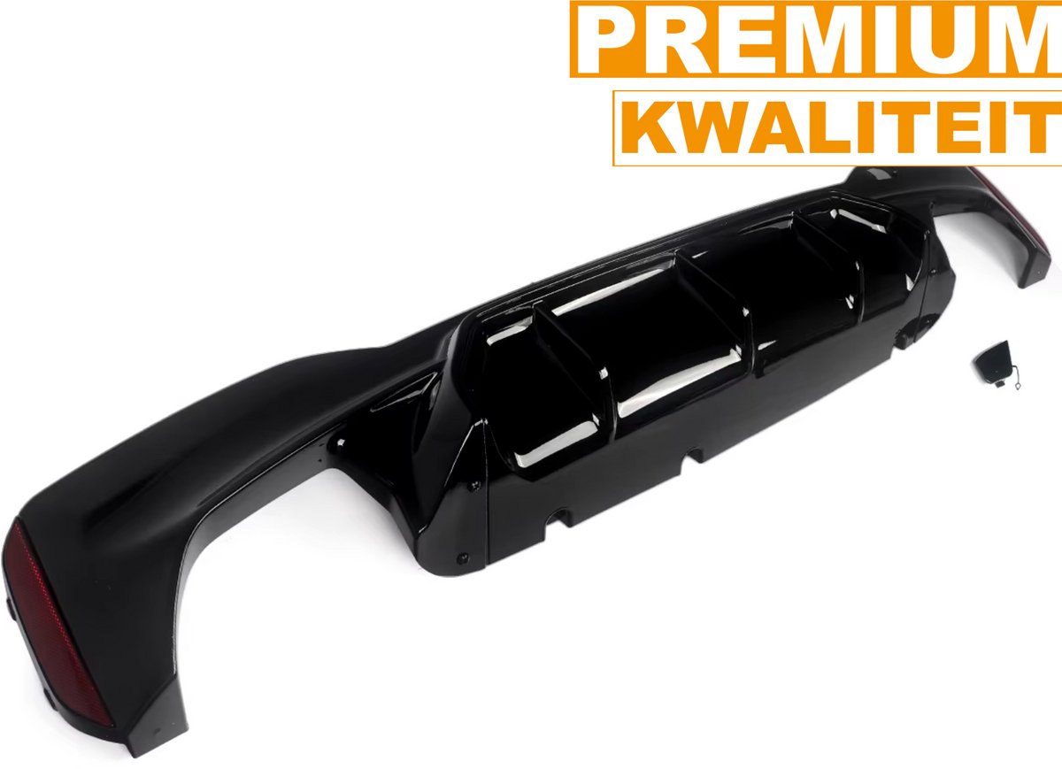 M5 Stijl Achterdiffuser Lip - Voor BMW G30 520i/530i/540i M Sport (2017-2021)- Glanzend Zwart ABS - Auto accessoires