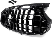 Voorbumper Grille - Voor Mercedes GLA-Klasse H247 (2020-2023) - Glanzend Zwart - GT Stijl - Auto Accessoires