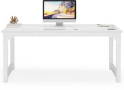 Bureau Vatina - Bruin - 160cm bureau - Voor 6 personen - Voor volwassenen - Computerbureau