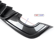 Diffuser Kit Dravon - Achterdiffuser Bumper Deluxe - Voor BMW 1 Serie E82 Coupe 135i M Sport - Carbon Look F1 Stijl - Auto accessoires