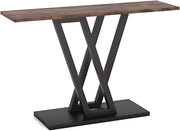 Consoletafel - Wandtafel - Haltafel - Gang of woonkamer - 110cm - Bruin