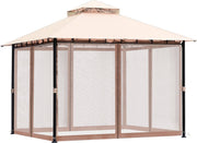 Opvouwbaar paviljoen - Feesttent - Luxe tent - 330x330x316 cm - Beige