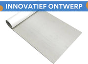 Bootvloer - Vloerbedekking - Bootmat - Jachtvloeren - Voor Bootterras, RV & Surfplanken - 240×90 cm - 6mm Dik - Grijs