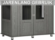 Hondenbench - Hondenkrat - Hondenkennel - Hondenhok - voor Thuis - Voor Extra Grote Honden - Grijs - Op poten