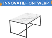 Opulence Eettafel Opulence - Marmer look - Uitschuifbaar - 150 to 180cm - Wit