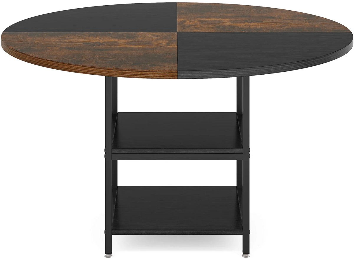 Ronde Eettafel - Keukentafel - Eetkamertafel - 4 personen - Hout Bruin - 120cm