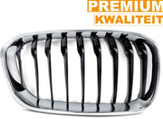 Front Niergrille - Chroom + Zwart - Auto accessoires - Voor BMW 1 Serie F20/F21 LCI (2015-2019)