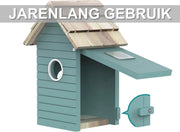 Vogelhuisje Nero - Met camera - Voor tuin en buitengebruik - Microfoon - Met app - Slim hangend doe-het-zelf huisje met camera - Gemaakt van hout