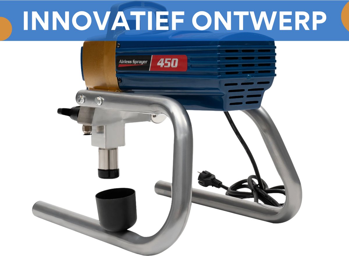 Elektrische Airless Verfspuit - Verfpistool - Verfspuitmachine - Voor Interieur en Muurverf