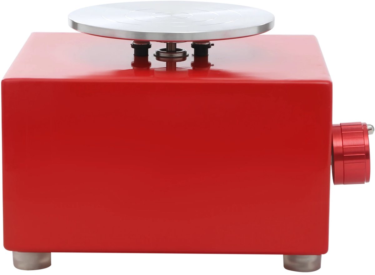 Mini Pottenbakkersschijf - Draaischijf - Pottenbakken - Voor Onderwijs, DIY & Winkels -Rood