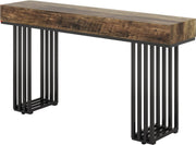 Consoletafel landy - Wandtafel - Bruin - Sidetafel - Massief hout - Haltafel - Woonkamer of hal