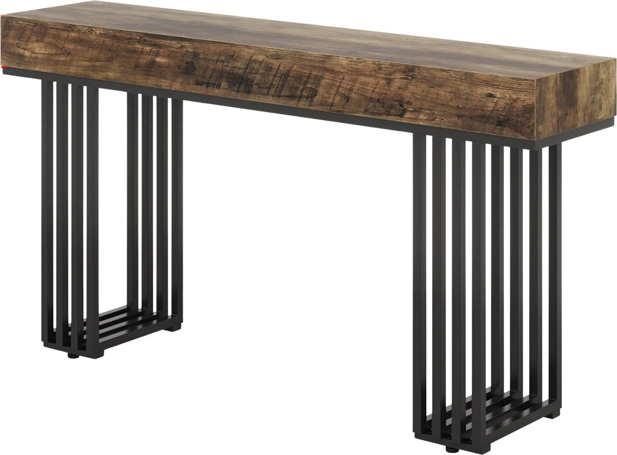 Consoletafel landy - Wandtafel - Bruin - Sidetafel - Massief hout - Haltafel - Woonkamer of hal