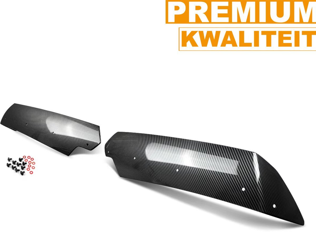 Spoilerwinglets Fioren - Achterspoiler Winglets - Voor Chevrolet C7 (2014-2019) - Stage 2 - Carbon Fiber Look