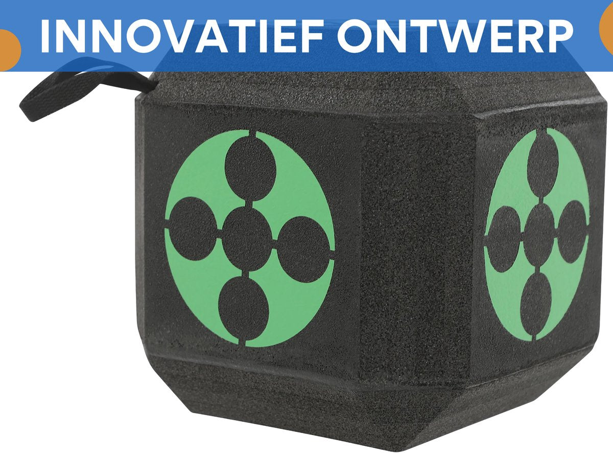 Boogschiet Doelwit - Kubusvormig- Schietschijf Trainingsdoel voor Outdoor, Thuis & Boogschietbanen - Duurzaam & Zelfherstellend