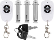 Happyment Parkeerbeugel Met Afstandsbediening - Parkeerpaal - Alarmsysteem - Automatisch Parkeerslot