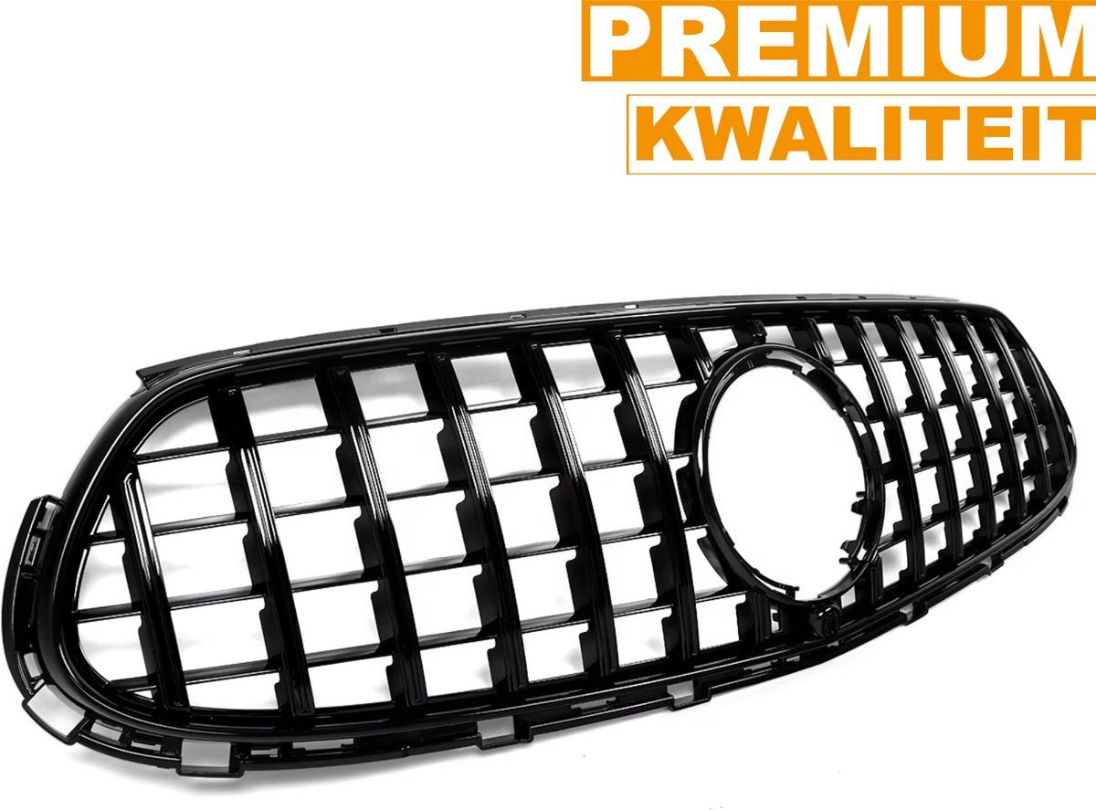 Voorbumper Grille Tavien - GT Stijl - Geheel Zwart - Auto Accessoires - Voor Mercedes X254 GLC300 Sport Model (2023-2024)