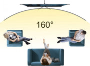 Happyment Beamer scherm 72 Inch - Met Statief - Thuisbioscoop - 16:9 - 4K HD - Draagbare Home Cinema - Indoor & outdoor