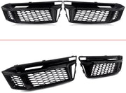 Voorbumper - Voor Audi A4 B9 S-Line/S4 2016-2018 - Auto accessoires - Onderste grille - Honingraat stijl - Gloss Zwart