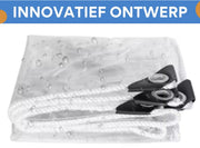 Transparant PVC-zeildoek Tavien - Waterdicht - Dekzeil - Veranda - Overkapping - Wind - 200x300cm