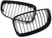Front Niergrille - Voor BMW 1 Serie E81/E82/E87/E88 LCI (2008-2013)- Gloss Black - Auto accessoires -