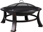 Tuin Vuurplaats - Vuurschaal - Vuurkorf - Terrashaard - Houtgestookte Stalen BBQ Grill met Mesh Vuurhaard - Ideaal voor Achtertuin, Camping & Picknick