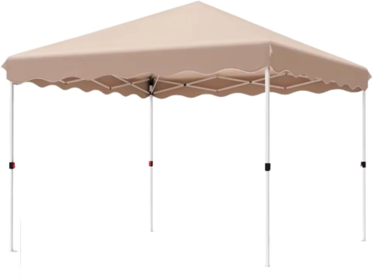 Gazebo Fioren - Pergola - Paviljoen - Partytent - Strandtent - Voor Terras, Feest en Achtertuin - 3x3m - Beige