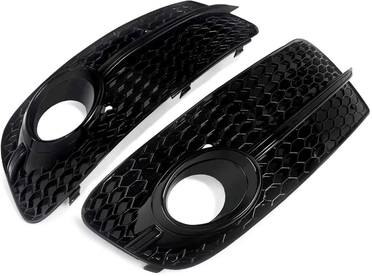 Mistgrille Quella - Mistlicht Grille - Voor Audi Q5 (2013-2017) - SQ5 Stijl - Gloss Black