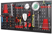 Gereedschapswand - 120x60cm - Pegboard - Gereedschapwand - Gereedschapsbord - Gereedschap organizer - Gereedschapskast - Metalen muur organizer - Tool organizer
