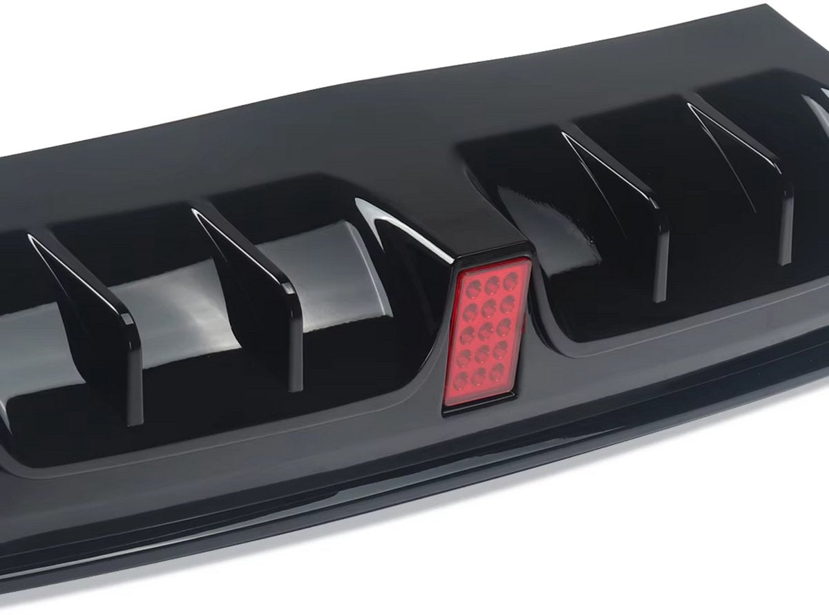 Achterbumper - Voor Mercedes S-Klasse W222 2013-2017 - Auto accessoires - Diffuser - Gloss Zwart - AMG lijn