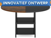 Ronde Eettafel - Keukentafel - Eetkamertafel - 4 personen - Hout Bruin - 120cm