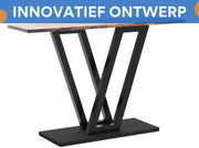 Consoletafel Giggs - Haltafel - 110cm - Wandtafel - Gang of woonkamer - Bruin