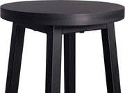 Hoge Barkruk - Zwart - Set van 2 - Barstoelen zonder rugleuning - Houten Keukenkruk