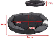 Hondenbed Mumba - Hondenbank - Hondensofa op poten - Hondenmand - Hondenzetel - Comfort en zacht - Afneembaar kussen - 90cm