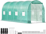Professionele Kas - Moestuin - Waterdicht - Groen - Walk in - 215CM hoog - Met ramen